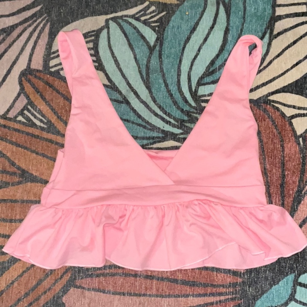 Pink Frilly Bra Top